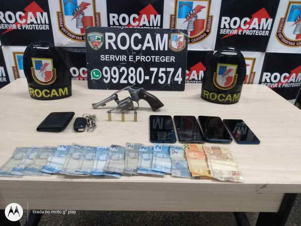 Quatro homens são detidos após serem flagrados com armas em Manaus 