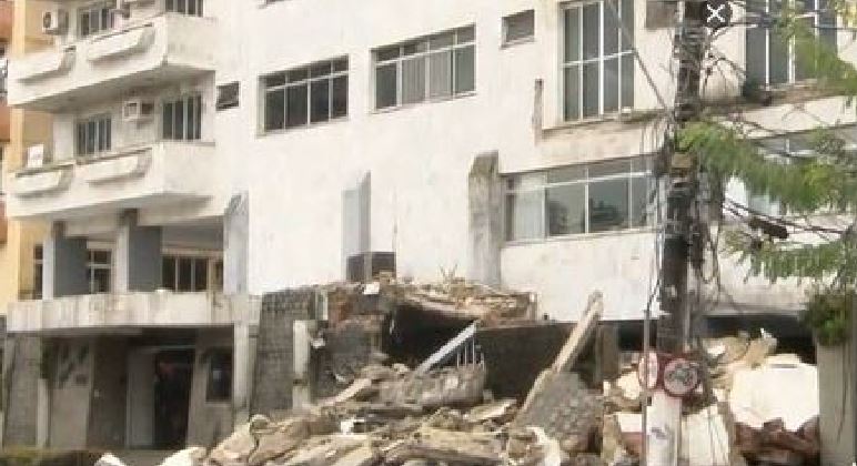 Prédio é evacuado em Belém após desabamento de 13 varandas