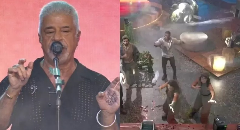 “Cola” na mão de Lulu Santos durante show no BBB chama atenção na web