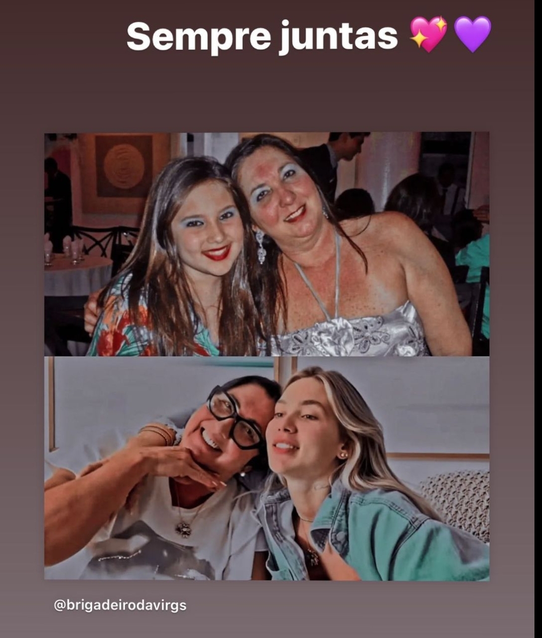 Virginia Fonseca choca web com foto antiga com a mãe