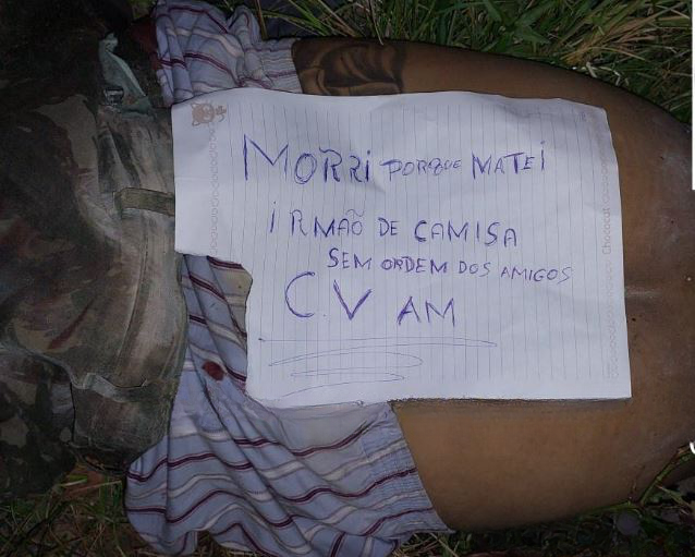 Suposto integrante do CV é executado com 12 tiros por quebrar 'regra' da facção em Manaus