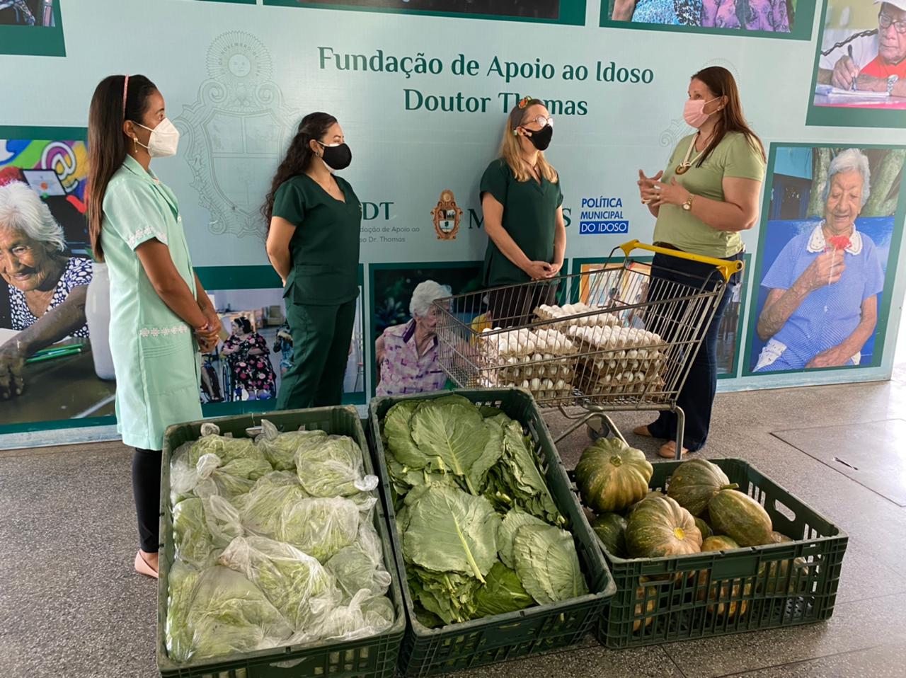 Seap realiza doação de hortaliças e legumes produzidos na cadeia