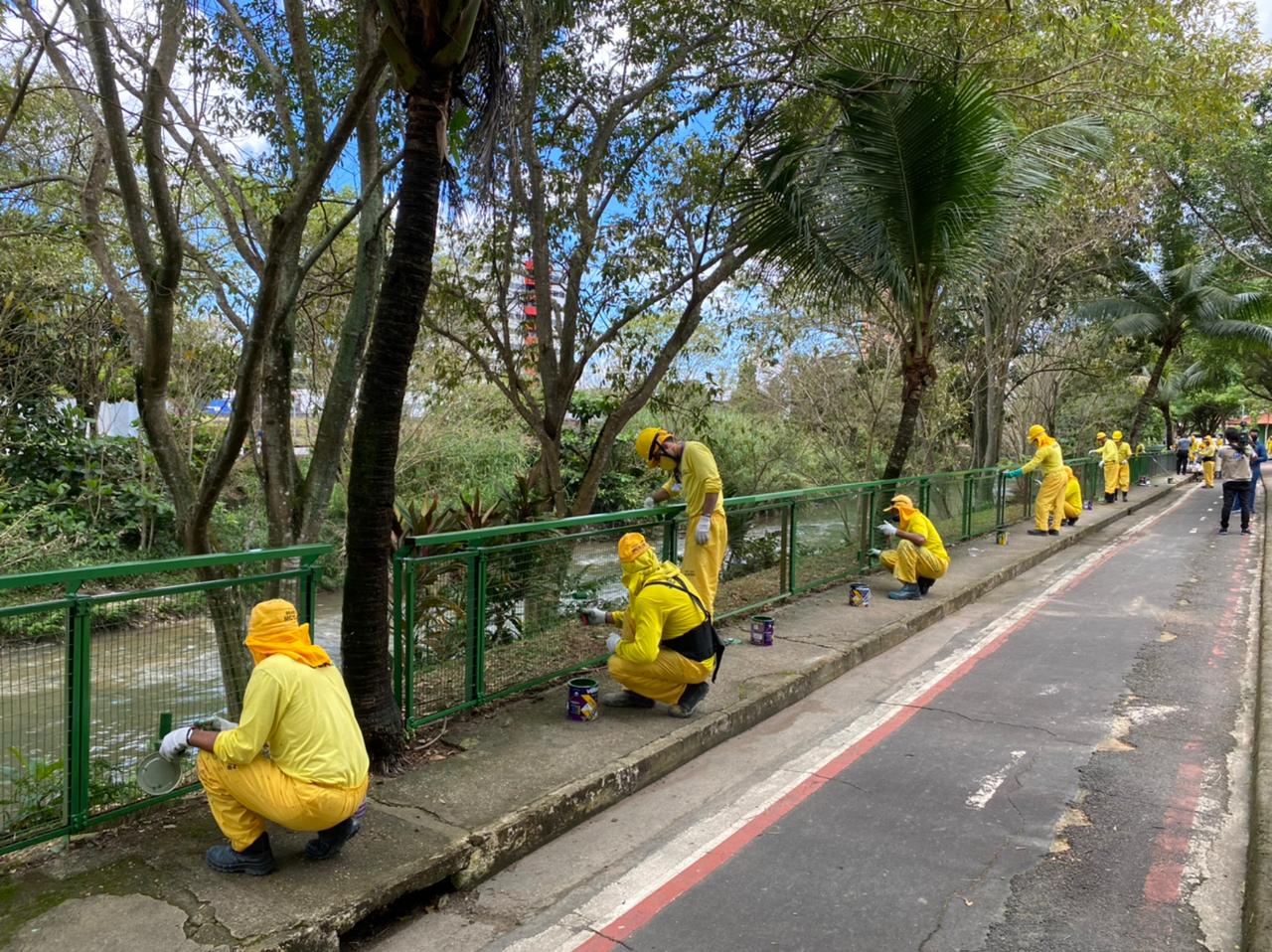 Detentos iniciam revitalização do Passeio do Mindu em Manaus