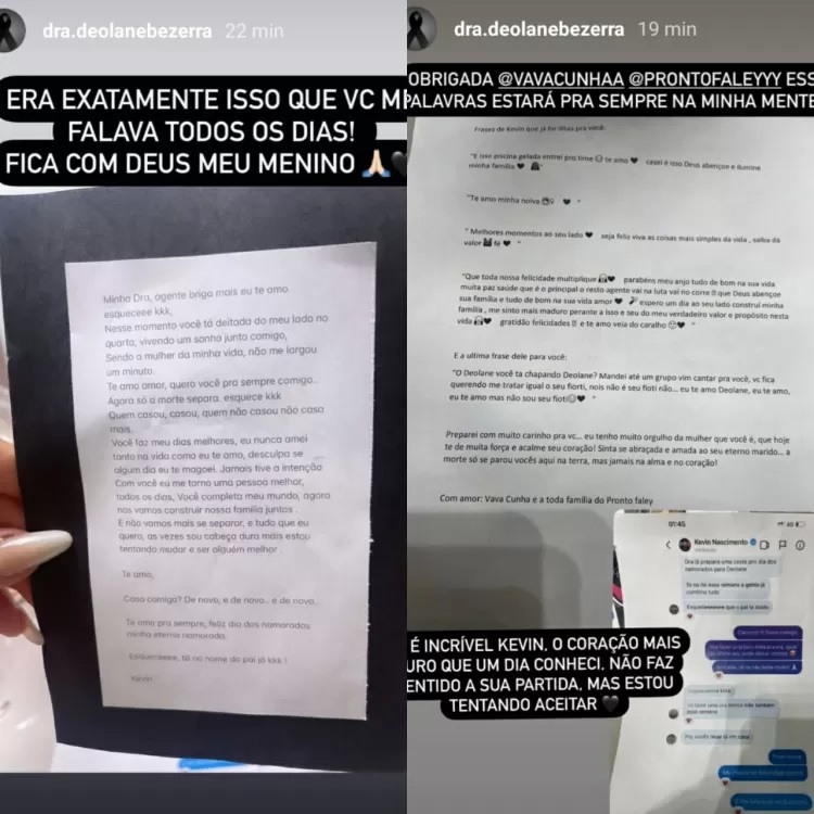 Viúva recebe carro de som com carta deixada por MC Kevin; assista