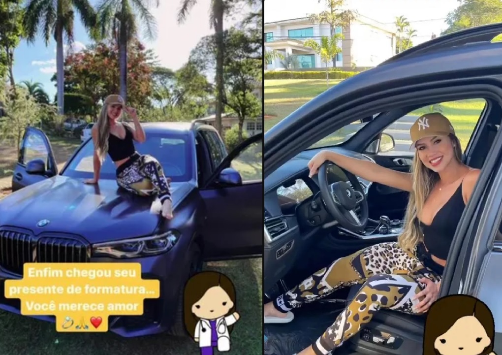 Hulk dá a mulher carro de R$ 1 milhão como presente de formatura