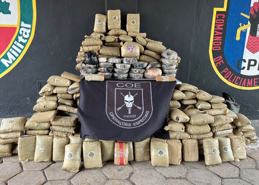 Grupo é preso com 320 Kg de drogas no Amazonas