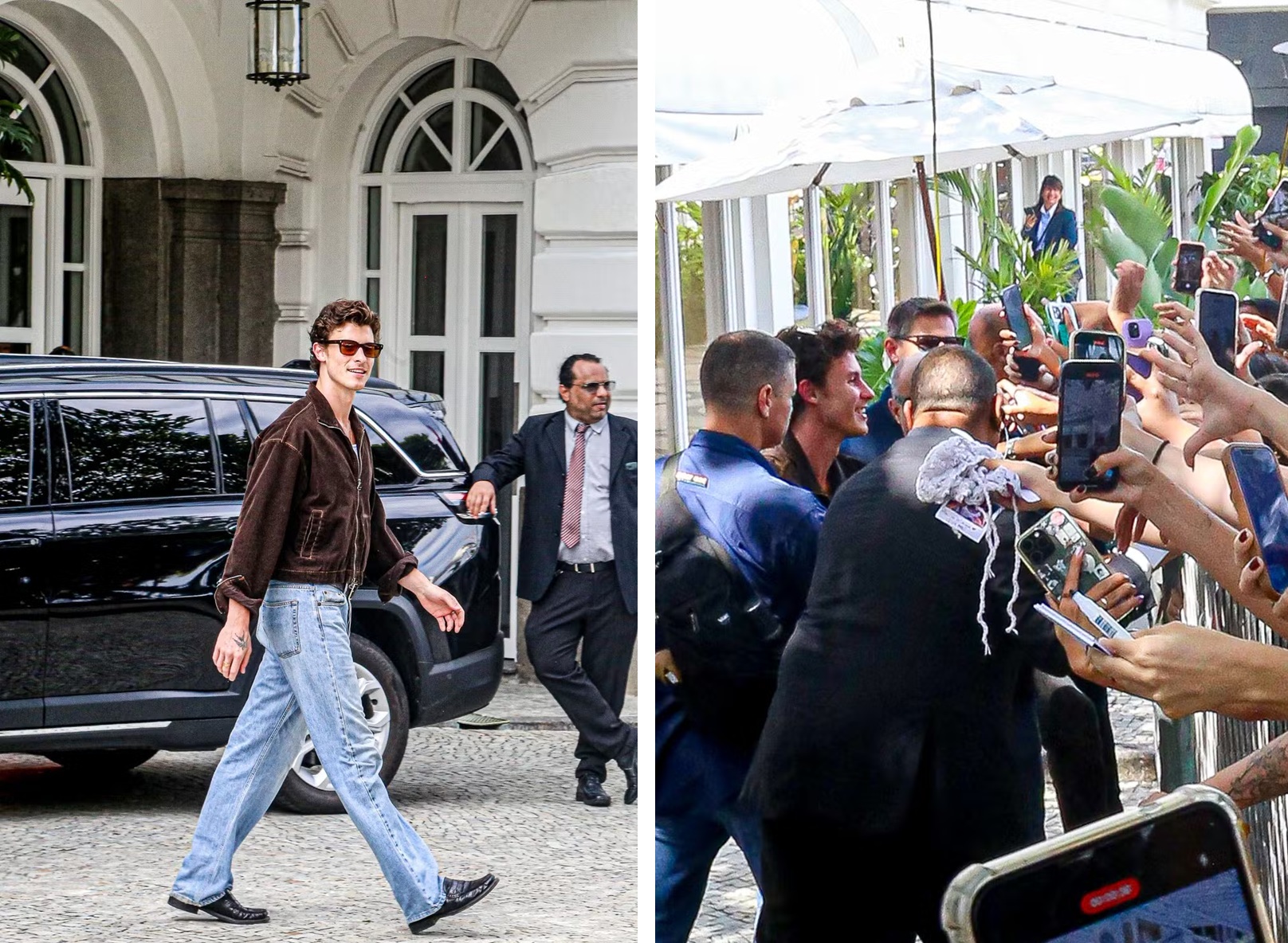 Shawn Mendes deixa hotel no Rio para evento do príncipe William