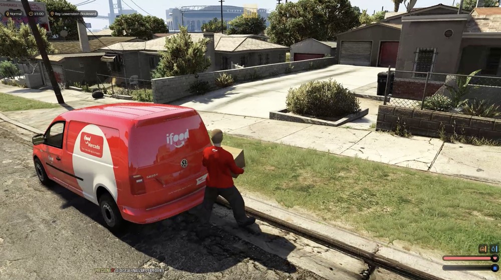GTA RP permite trabalhar como entregador em troca de cupons no iFood