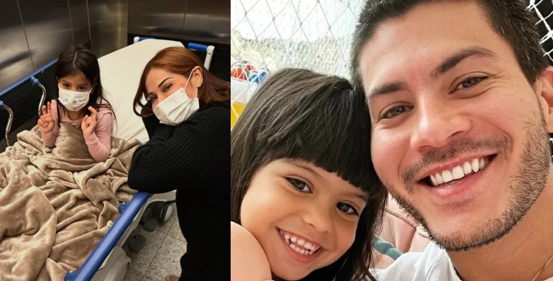 Filha de Maíra Cardi e Arthur Aguiar passa por cirurgia 