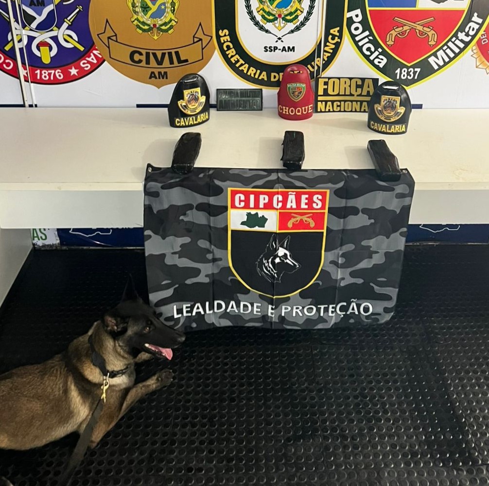 Cocaína avaliada em R$ 133 mil é achada no banheiro de barco em Coari