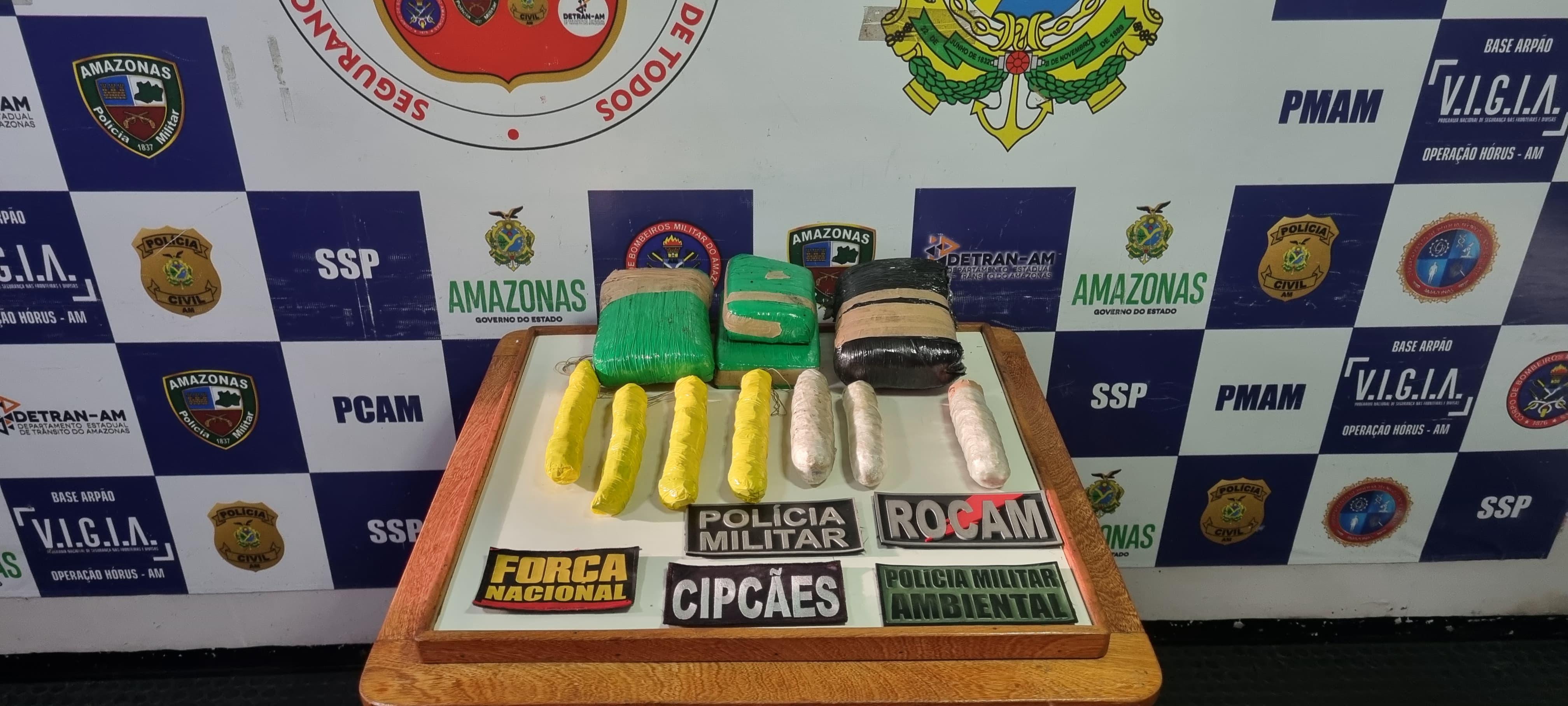 Drogas avaliadas em mais de R$ 326 mil são achados em barco em Coari