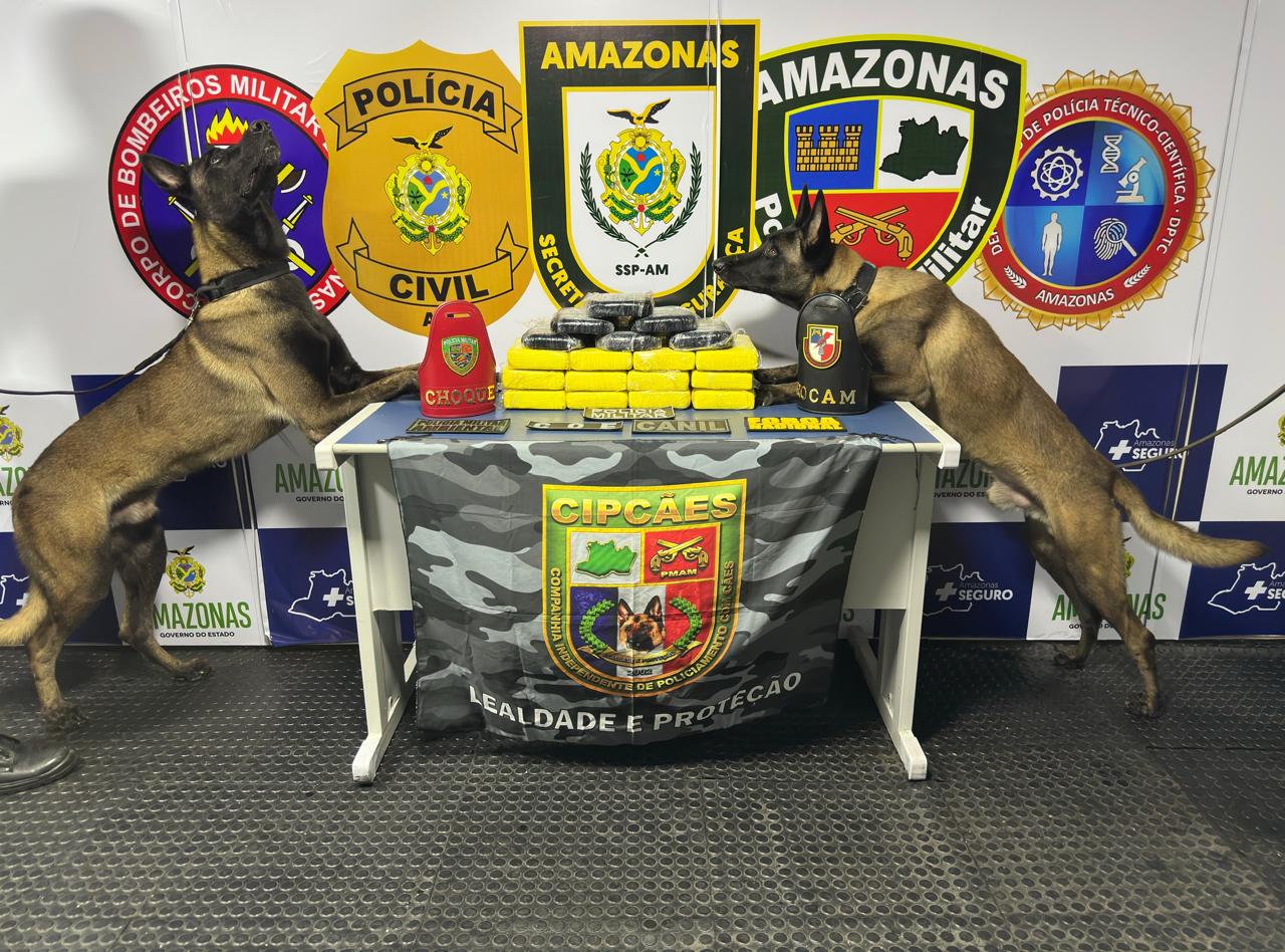 PM apreende 20kg de drogas escondidas em freezer de barco no Amazonas