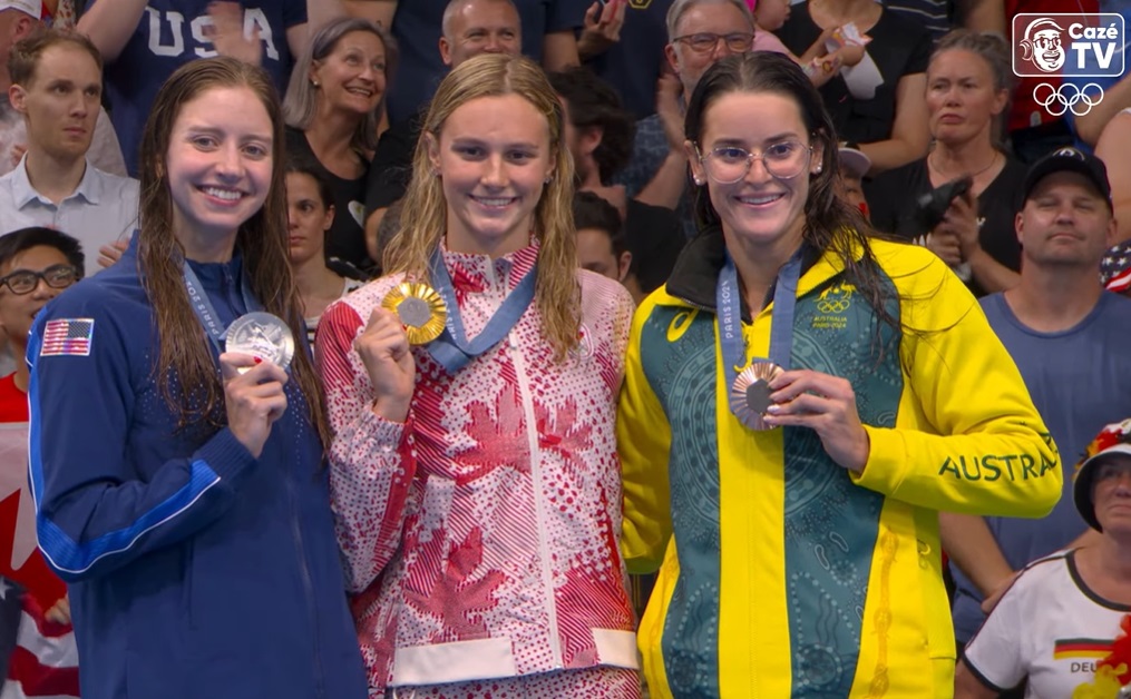 Com recorde olímpico, canadense Summer McIntosh é ouro nos 200m medley 