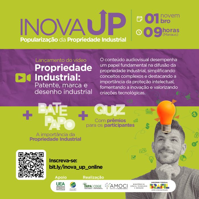 Popularizar propriedade industrial é tema de evento promovido pelo Inpa