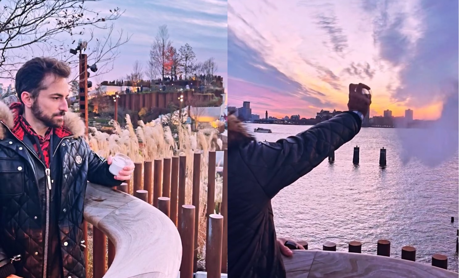 Vídeo: Thales Bretas joga cinzas de Paulo Gustavo em rio de Nova York