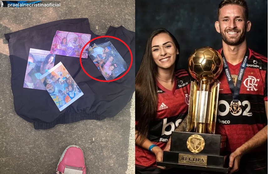 E o Militão? Pastora de Tainá Castro ora no monte com foto de Léo Pereira