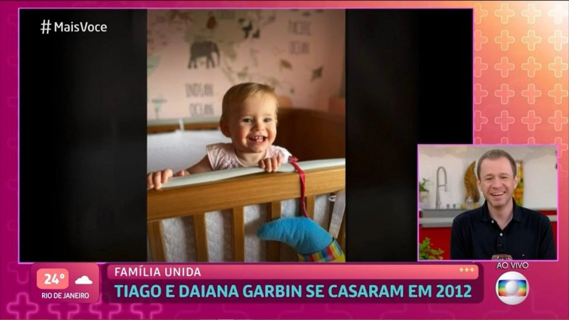 Tiago Leifert mostra rostinho da filha pela 1ª vez; conheça Lua