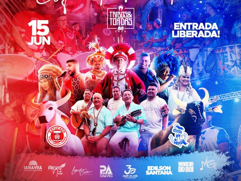 Tribos e Toadas terá 6h de shows em Manaus