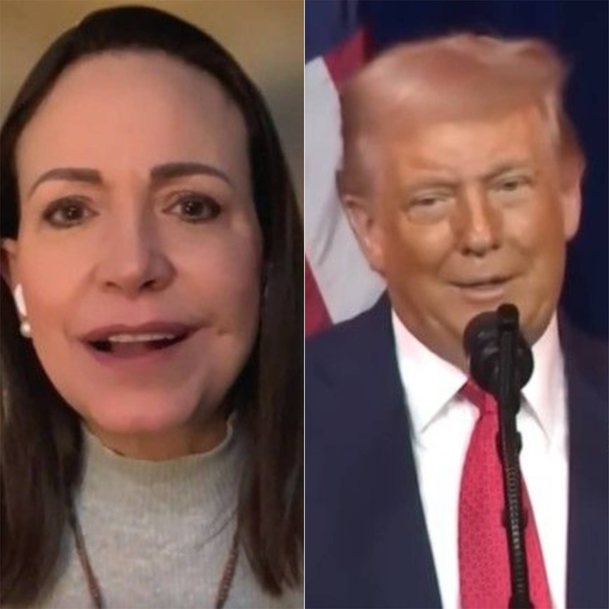 Uma nova aliança? Trump e Maria Corína se encontram nesta quinta-feira