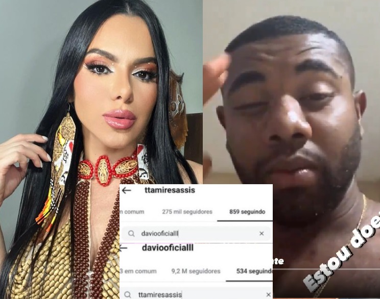 Tamires Assis e Davi trocam unfollows após ex-BBB dar 'perdido' em musa do Garantido