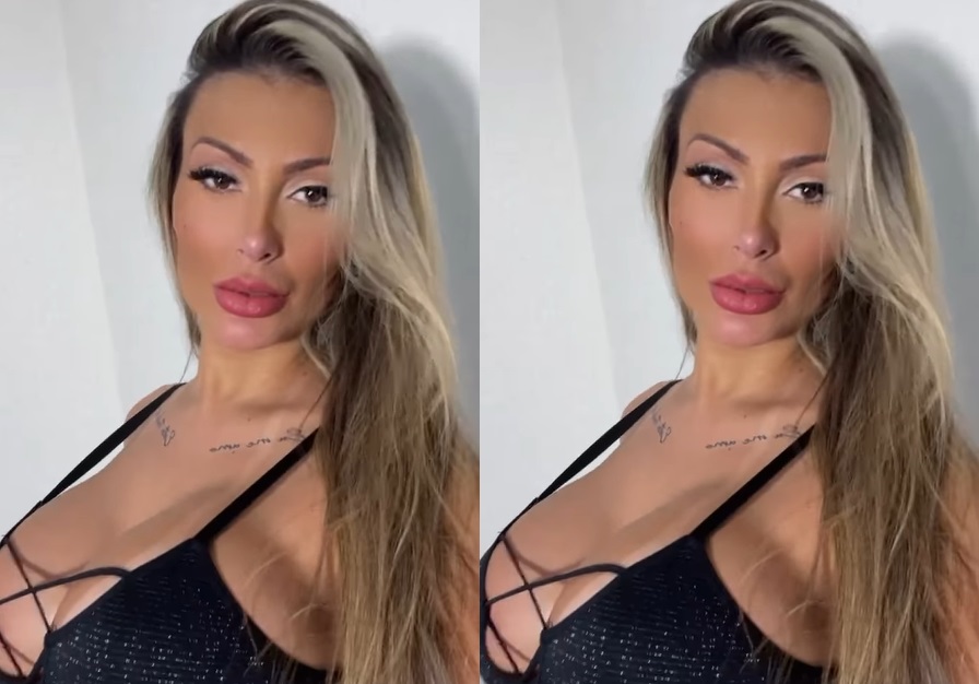 Andressa Urach revela que inaugurou língua de cobra em sex0 com namorado