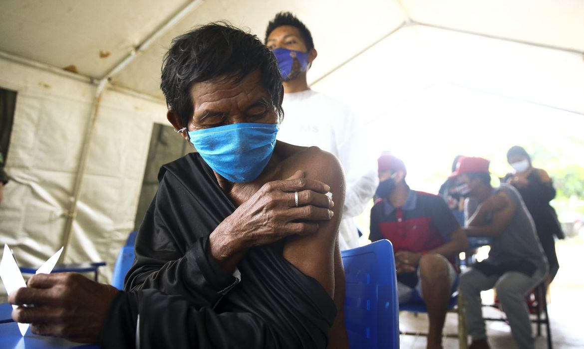 Cerca de 82% dos indígenas receberam 1ª dose de vacina contra Covid-19