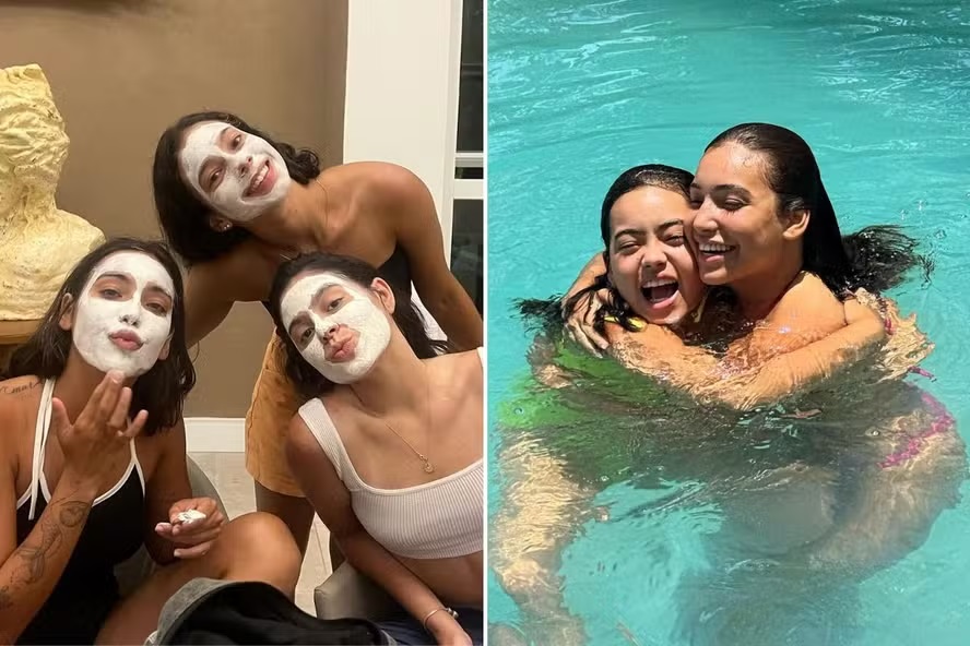 Vanessa Lopes aparece em novas fotos com amigas e família durante descanso 
