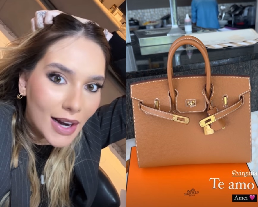 Após bolsa de meio milhão, Virgínia presenteia sogra com peça da mesma marc
