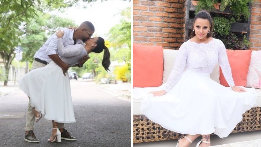 Viviane Araújo se casa com Guilherme Militão e muda sobrenome: 'sonho'