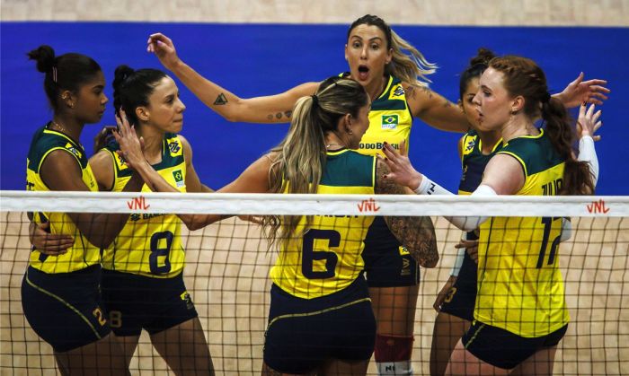 Vôlei: Brasil bate Coreia do Sul em Brasília pela Liga das Nações