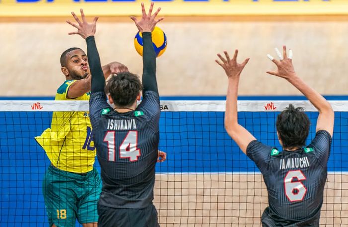 Brasil reage, mas perde para Japão no tie-break na Liga das Nações de vôlei