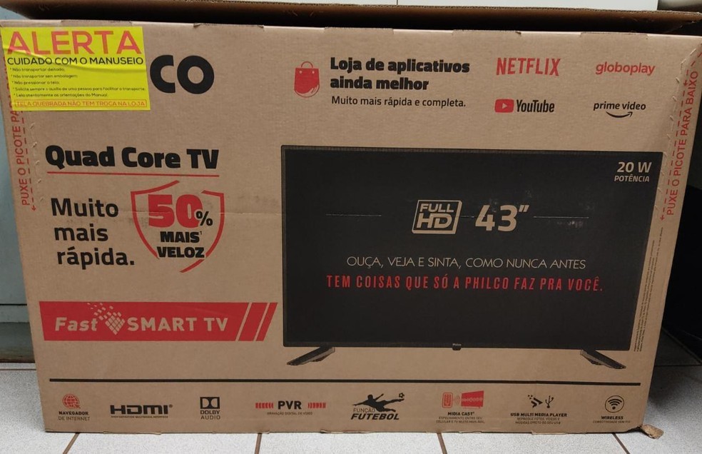 Arrependido de furto, ladrão compra TV nova para vítima