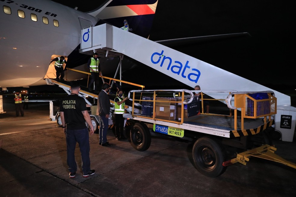 Pfizer entrega 628 mil doses da vacina ao Brasil nesta quarta-feira 