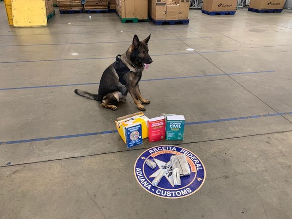 Ação encontra 1kg de skunk dentro de livros de Direito no Porto de Manaus