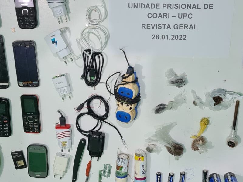 Após denúncia de fuga, PM faz varredura surpresa em presídio no Amazonas