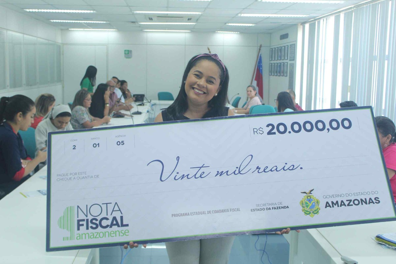 Sorteio Mensal da Nota Fiscal Amazonense tem prêmios de até R$ 20 mil