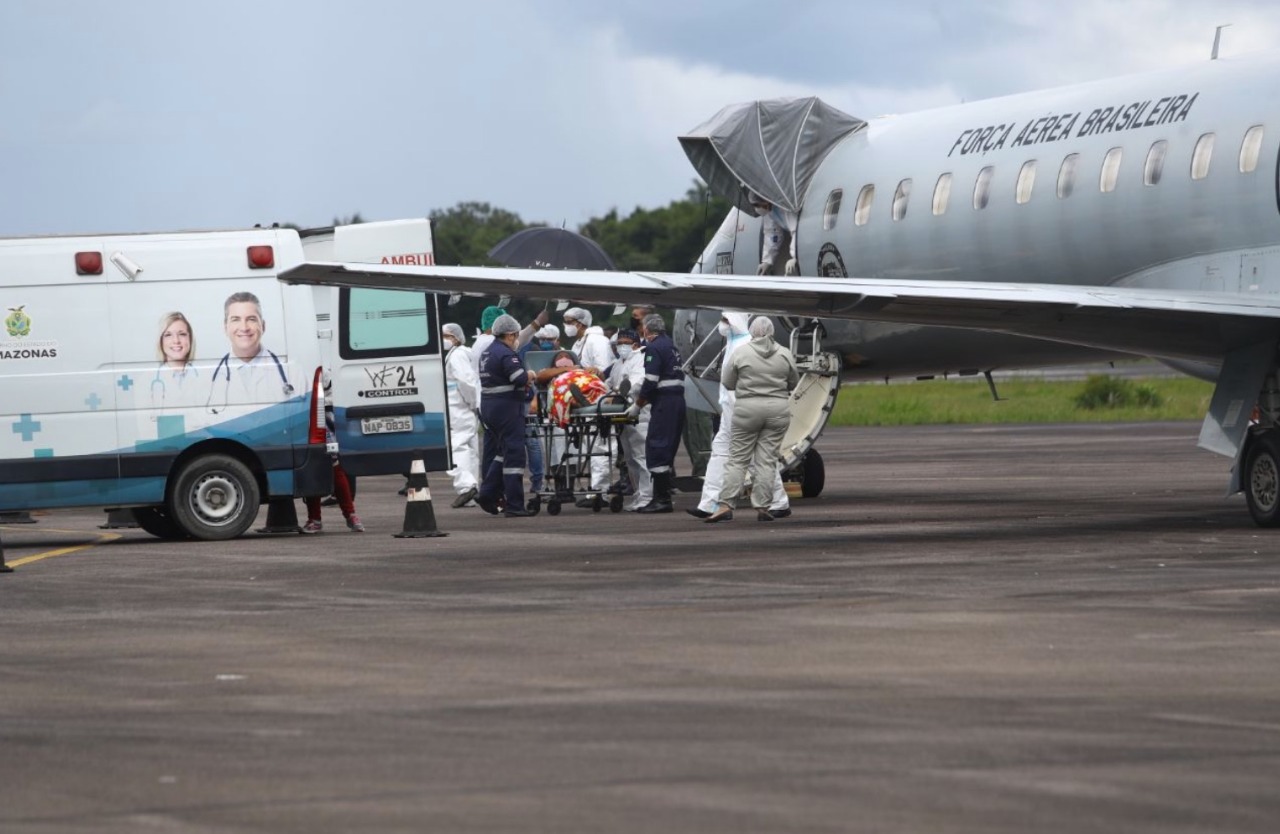 Amazonas zera fila de UTI aérea para pacientes com Covid-19 