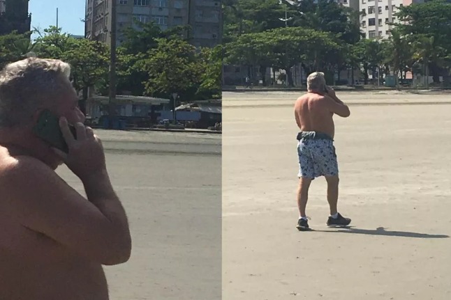 Desembargador que humilhou guarda é novamente flagrado sem máscara
