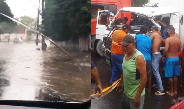 Vídeo: Forte temporal em Manaus causa alagamentos e acidentes 
