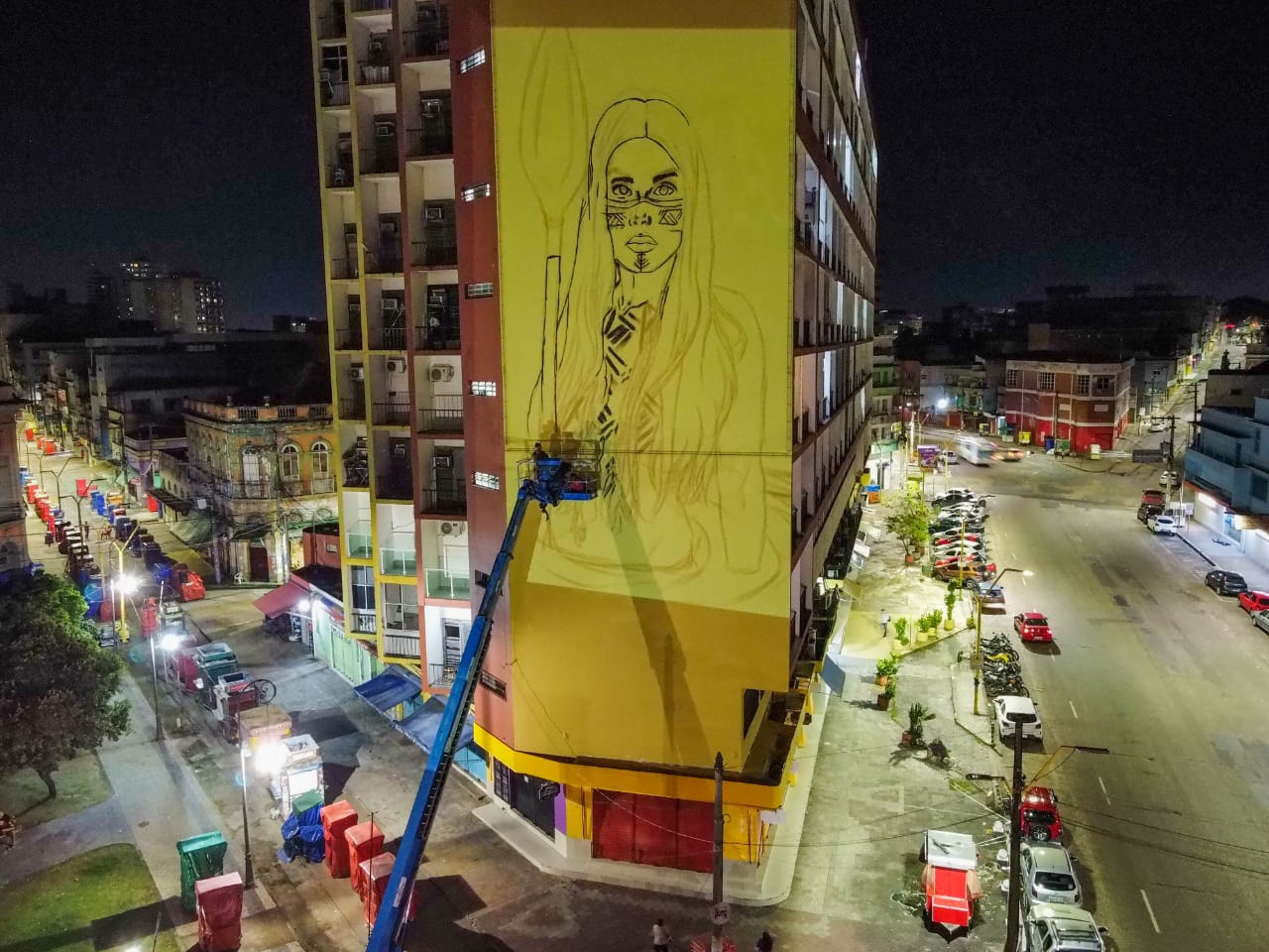 Guerreira amazônica vai estampar Centro Histórico de Manaus