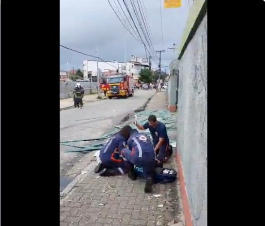 Vídeo:Explosão na White Martins destrói casas e moradores saem desesperados