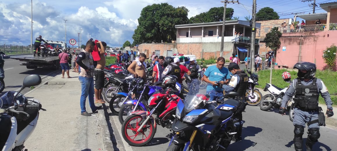 'Encontro' de motociclistas termina com 16 motos apreendidas em Manaus
