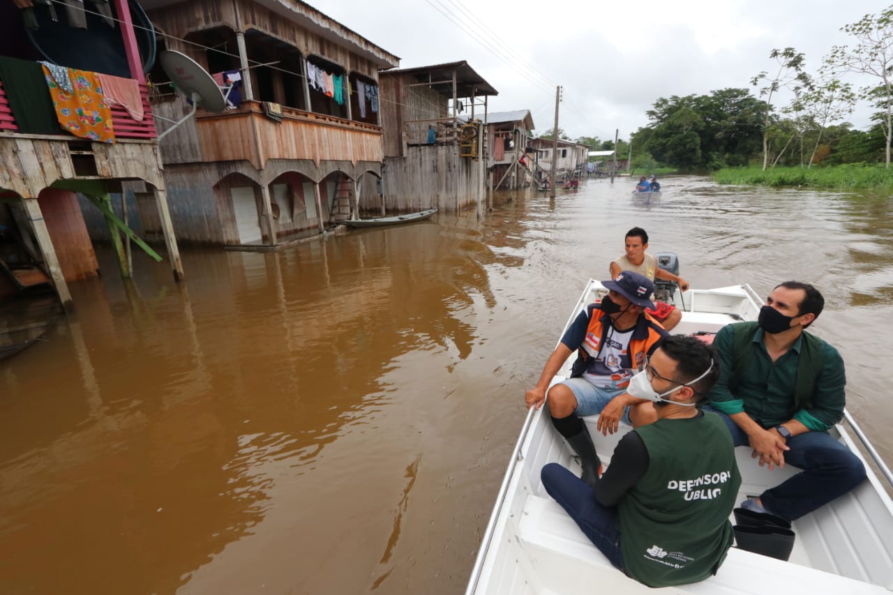 Cheia 2021: Defensoria cobra água tratada para população de Anamã