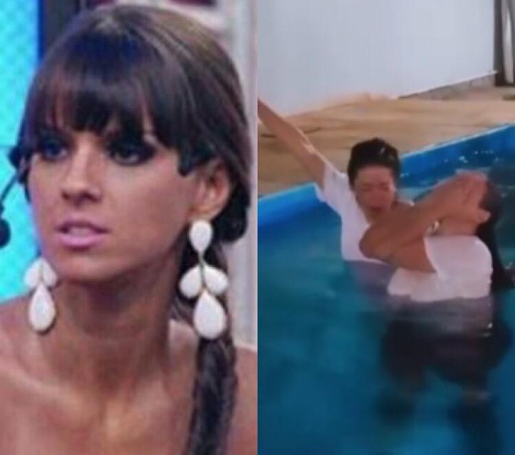 Ex-panicat Carol Dias é batizada em igreja evangélica