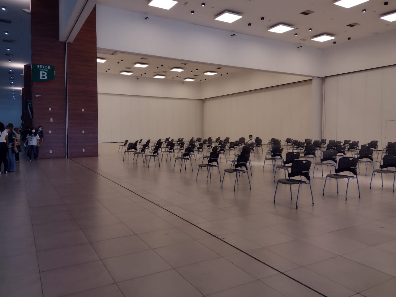 Ponto de vacinação, Vasco Vasques tem pouca movimentação neste domingo 