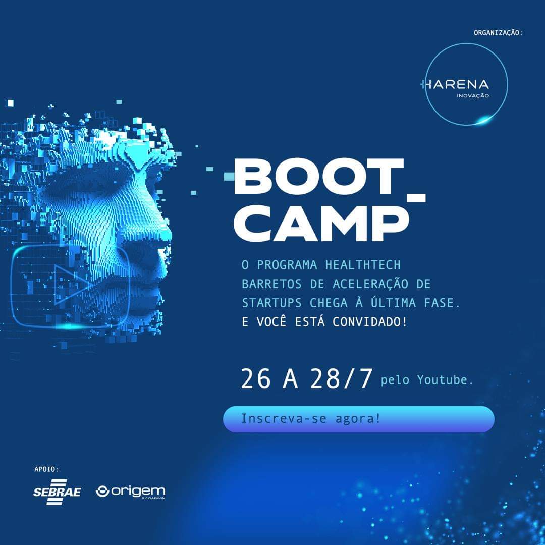 Evento de inovação na saúde, Bootcamp começa na próxima segunda