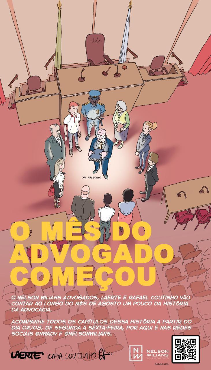 Mês dos advogados tem homenagem em quadrinhos de Laerte e Rafa Coutinho