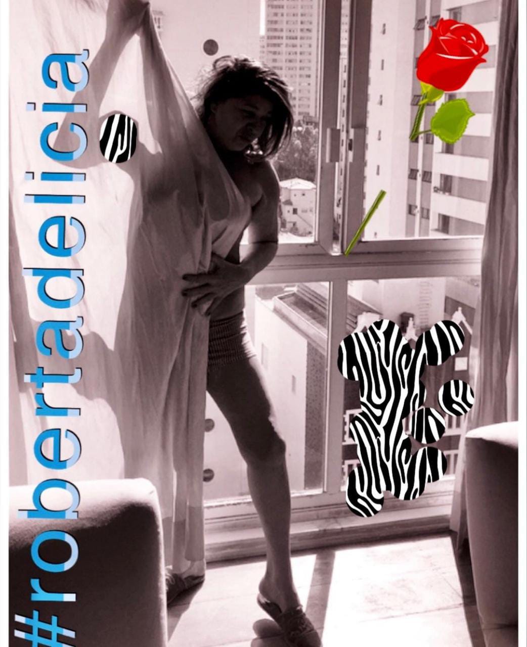 Roberta Miranda publica foto ousada e relembra 'advertência' de vizinho