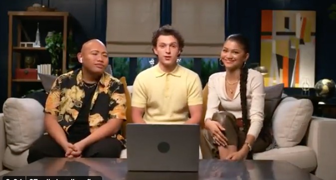 Tom Holland, Zendaya e Jacob Batalon reagem ao trailer de Homem-Aranha 3