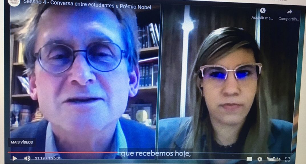 Aluna da Ufam representa Brasil em encontro internacional com prêmio Nobel  
